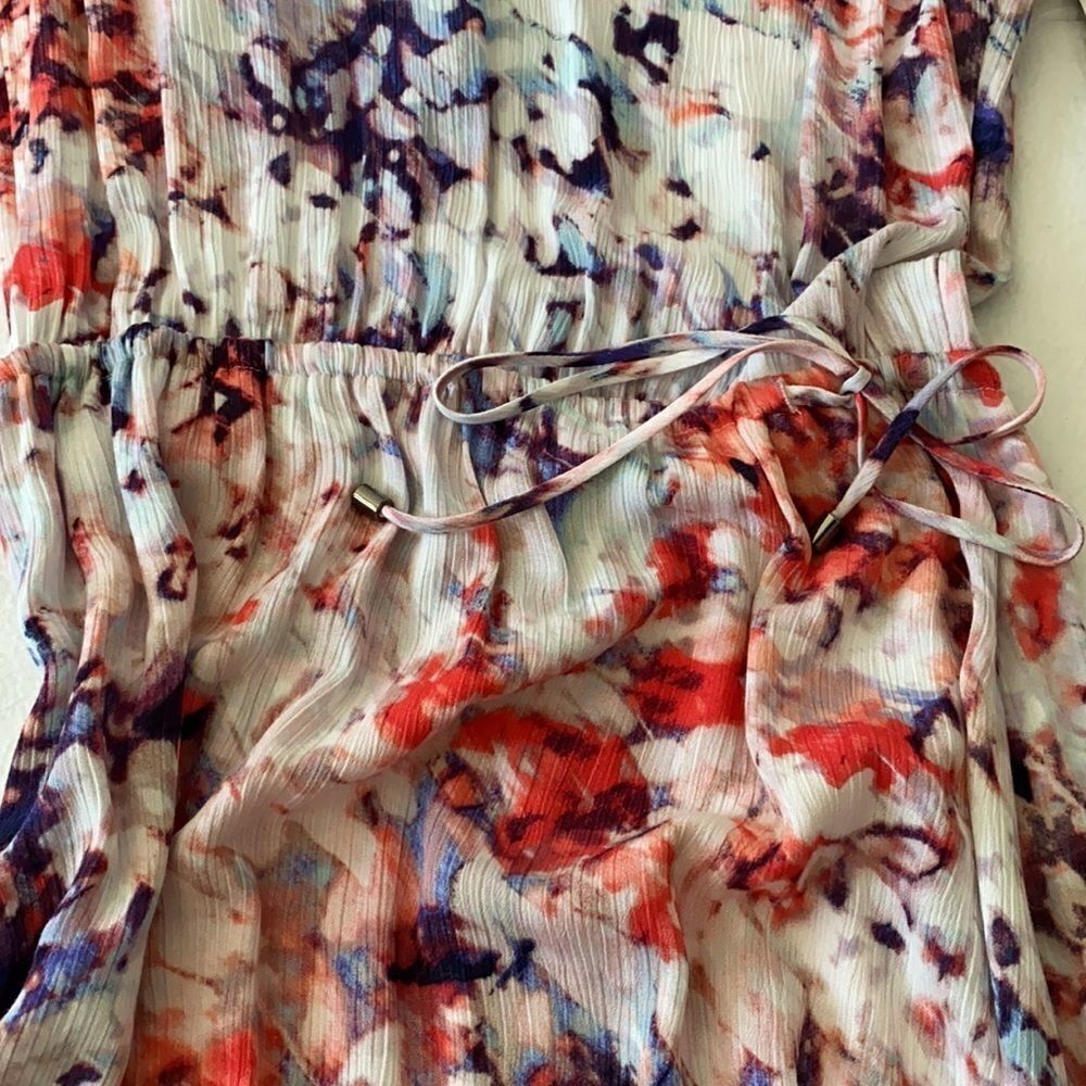 a.n.a. High Low Floral Print Split Sleeves Dress - Picture 7 of 11